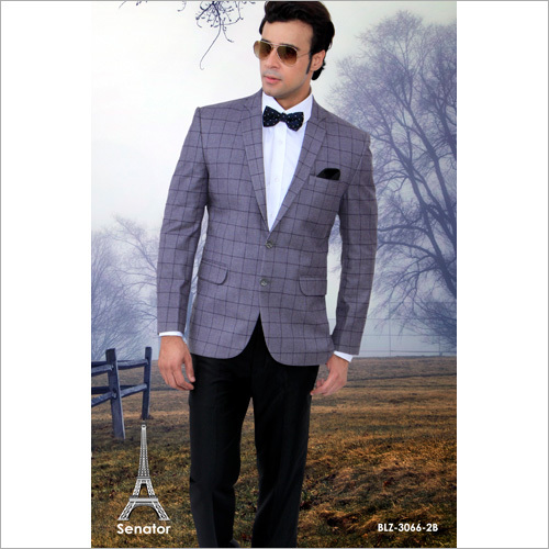 Mens Checked Blazer