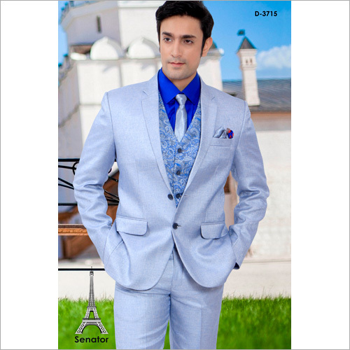 Mens Party Wear Three Piece Suit